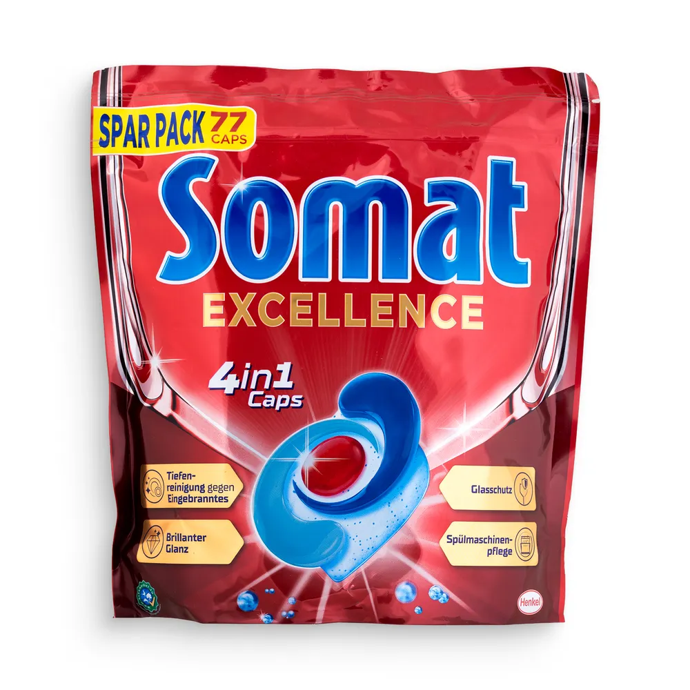 Somat Dishwasher Caps 77Pcs 4In1 Excellence