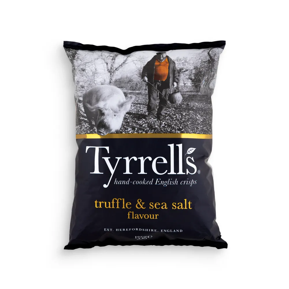Tyrrells Truffle & Sea Salt Flavour Crisps 135 G