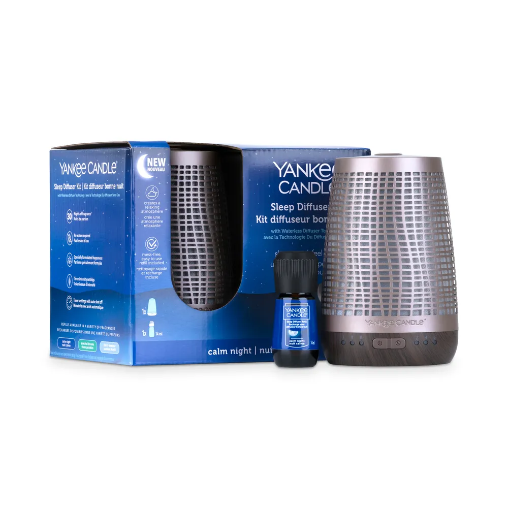 Yankee Candle Aroma Diffuser Starter Set 14Ml Sleep Calm Night Bronze