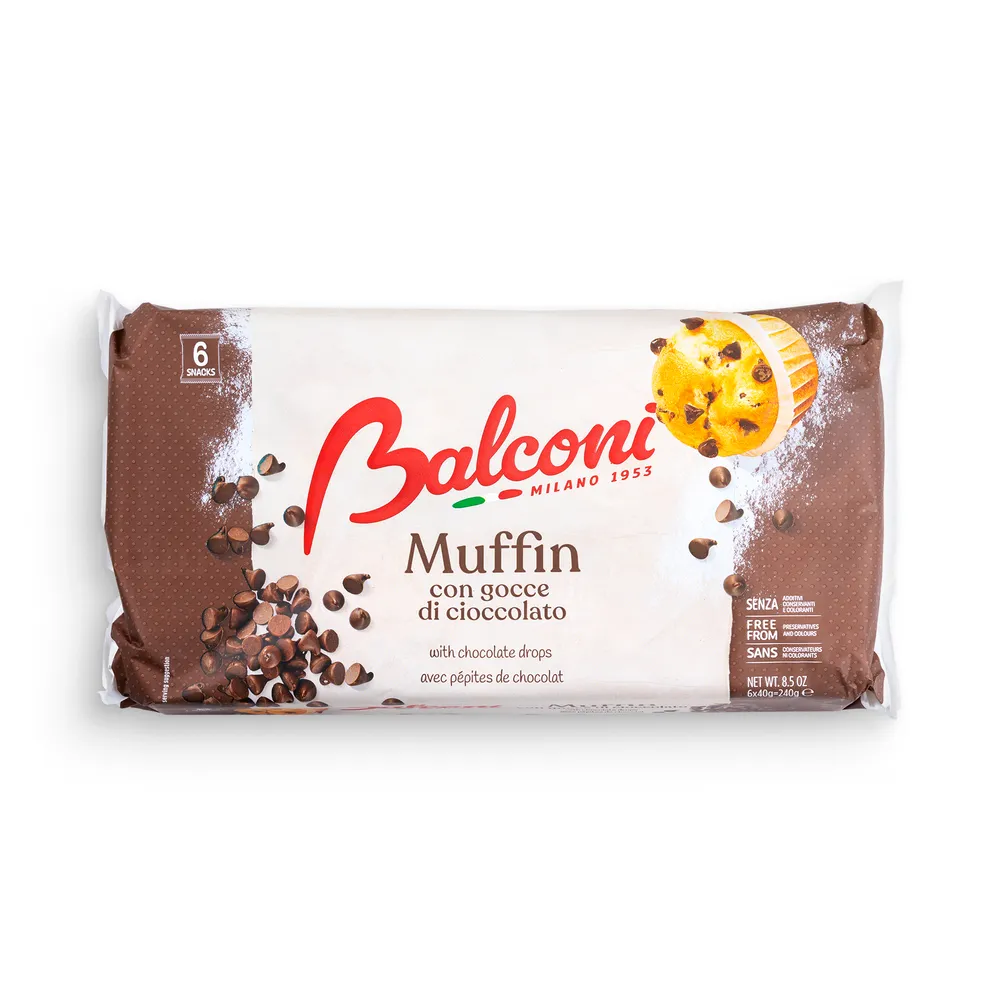 Balconi Muffin With Chocolate Drops 6X40G