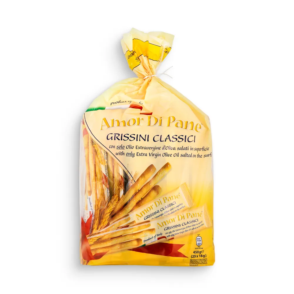 Amor Di Pane Grissini Classic With Extra Virgin Olive Oil 25X18G