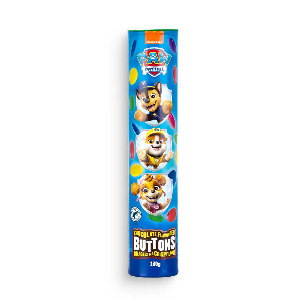 Paw Patrol Choco Buttons Tube 130 G