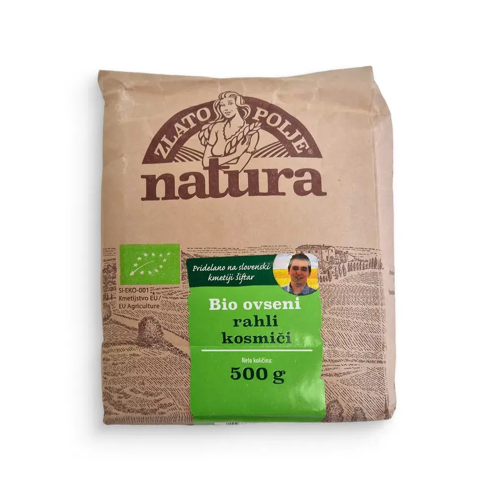 Zlato Polje Natura Bio Ovseni Kosmiči 500G
