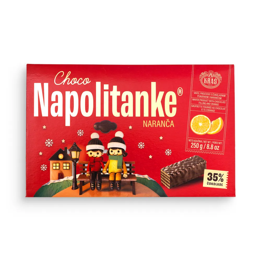 Kraš Choco Napolitanke Pomaranča 250G