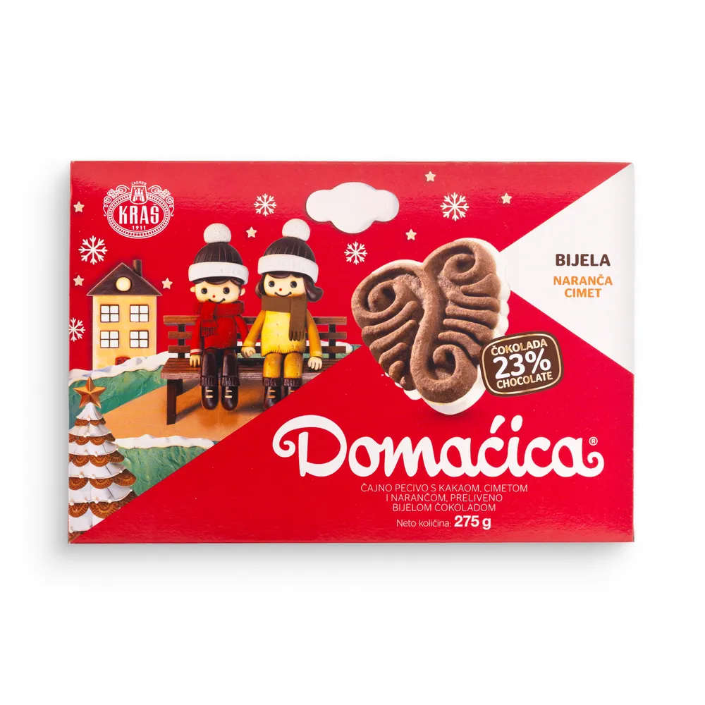 Domačica Z Belo Čokolado, Pomarančo In Cimetom 275G