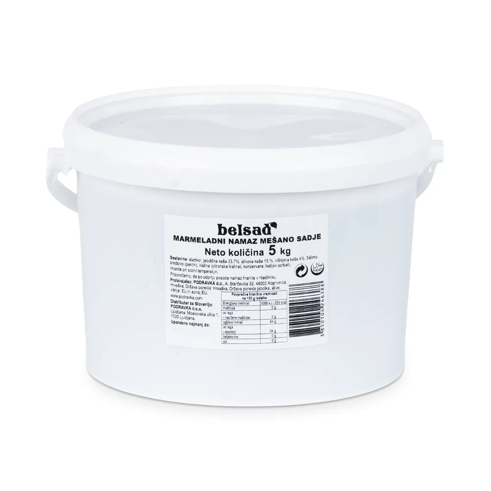 Belsad Marmeladni Namaz Mešano Sadje 5Kg