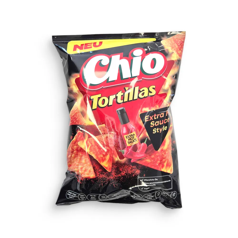 Chio Tortillas Extra Hot Sauce 110G