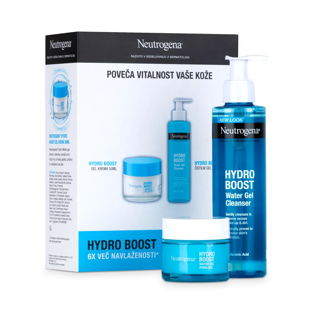 Neutrogena Hydro Boost Gel 50Ml & Hydro Boost Water Gel 200Ml For Face Set