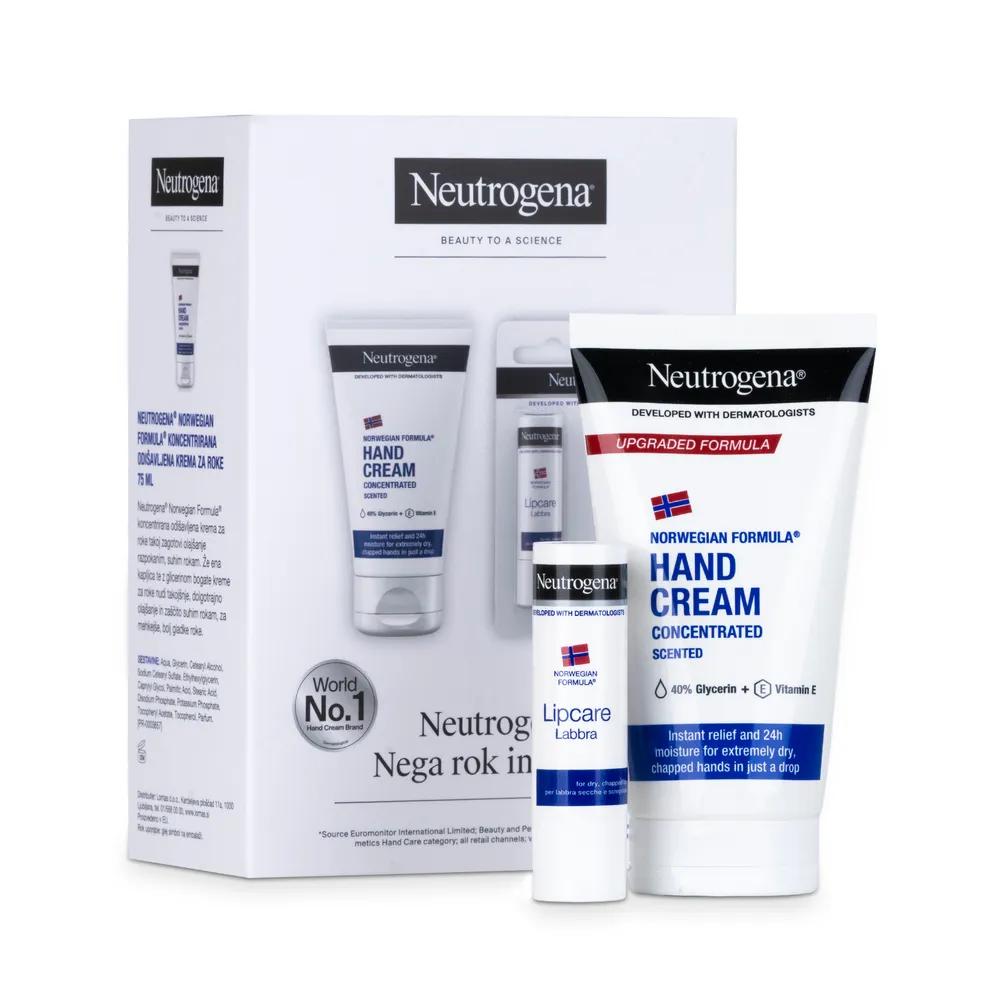 Neutrogena Handcream Scented 75 Ml & Lipcare Balm 4