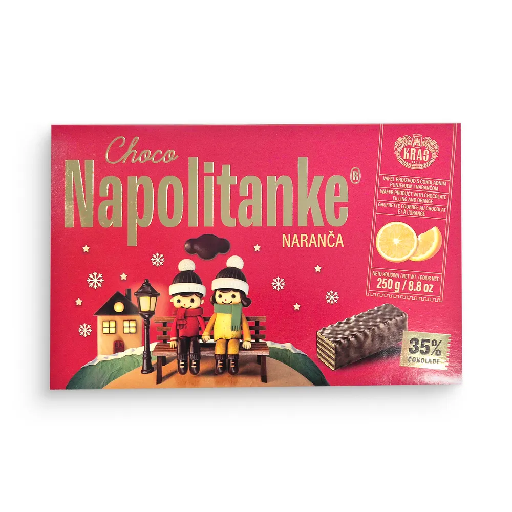 Kraš Choco Napolitanke Pomaranča 250G