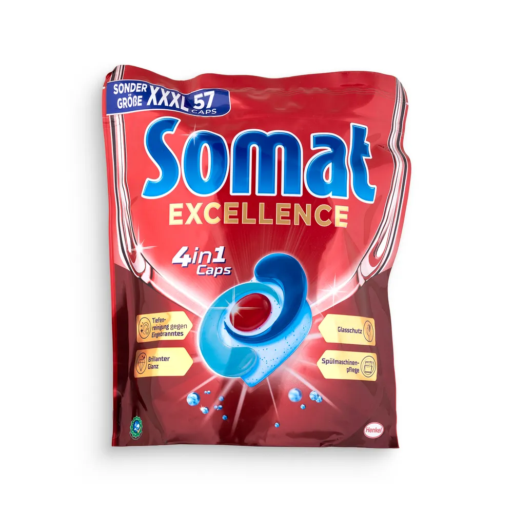 Somat Dishwasher Caps 57Pcs 4In1 Excellence