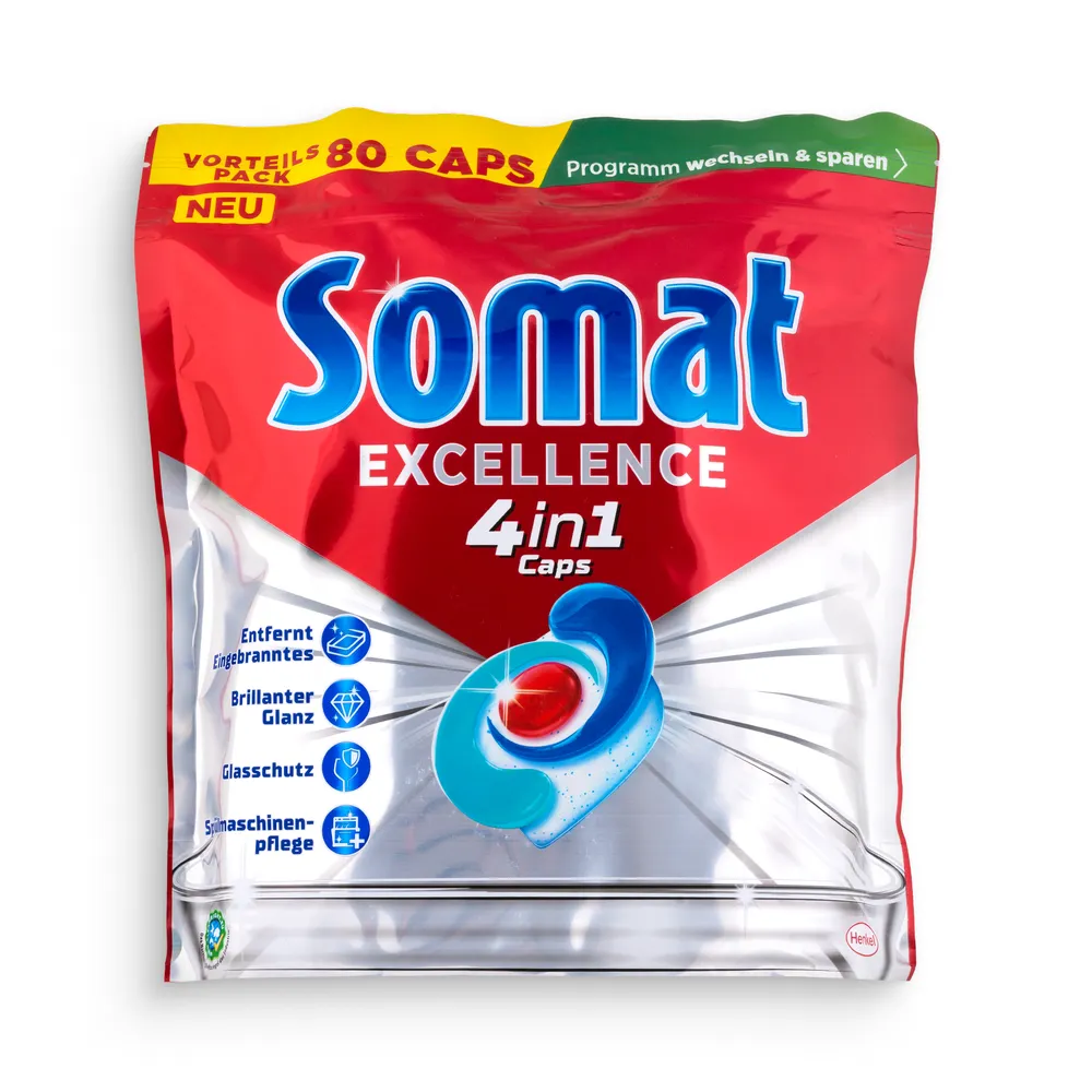 Somat Dishwasher Caps 80Pcs 4In1 Excellence
