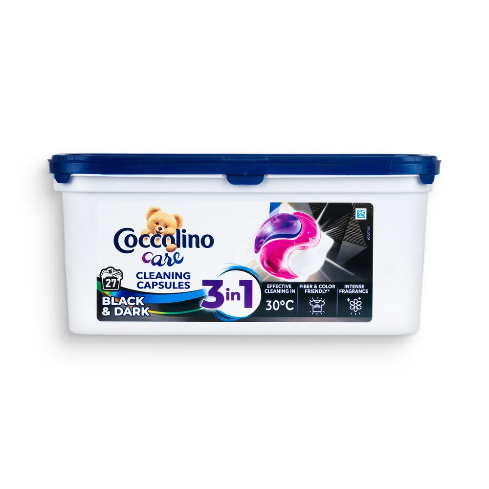 Coccolino Washing Caps 27Pcs 3In1 Black&Dark