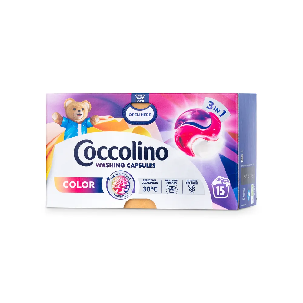 Coccolino Washing Caps 15Pcs 3In1 Color