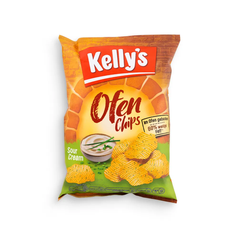 Kelly'S Oven Chips Sour Cream 125G