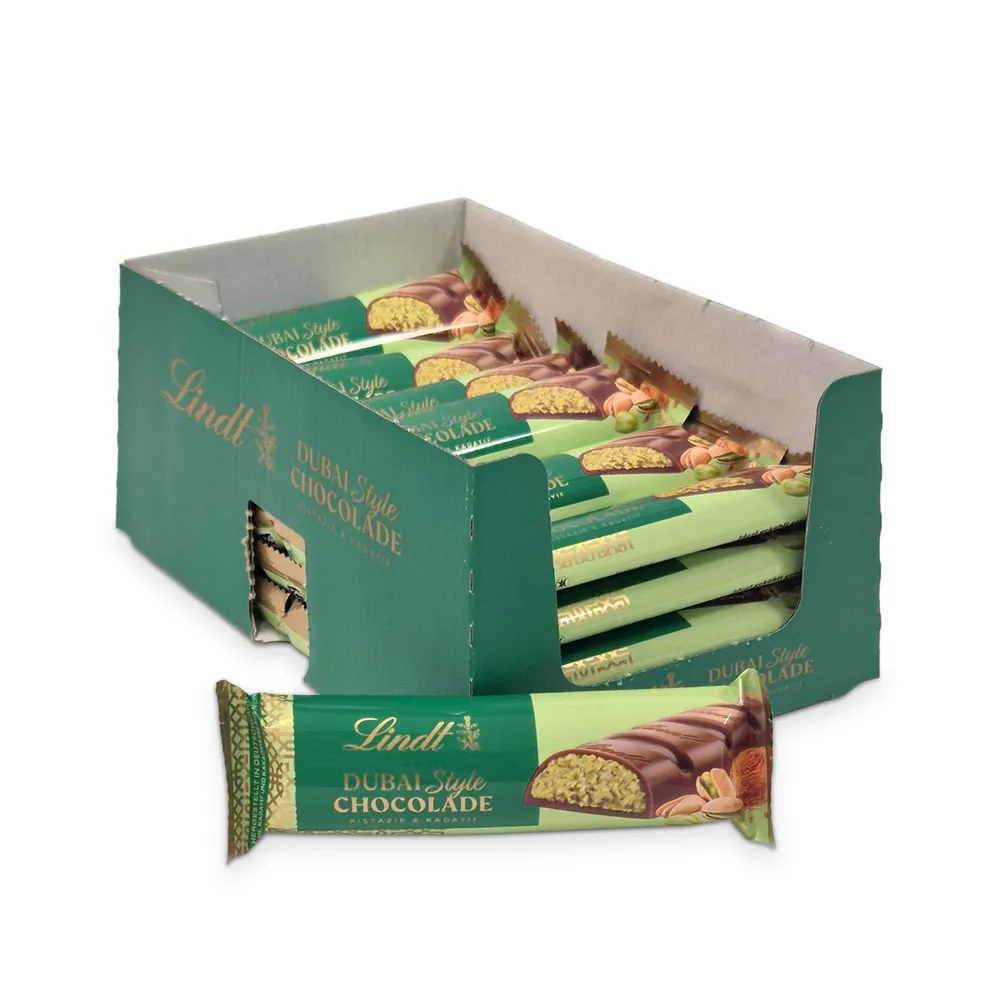 Lindt Dubai Style Chocolate Snack Bar 28X40G