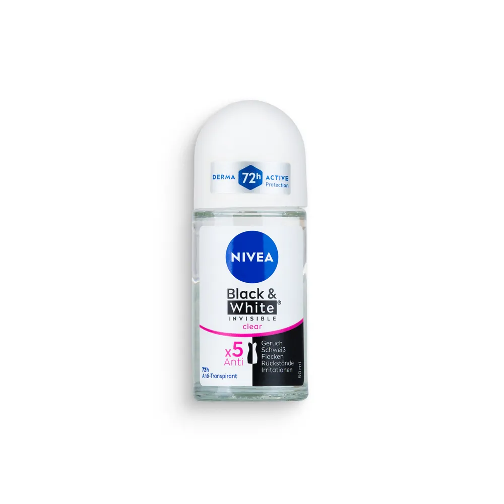 Nivea Deo Roll-On 50Ml Black&White Invisible Clear