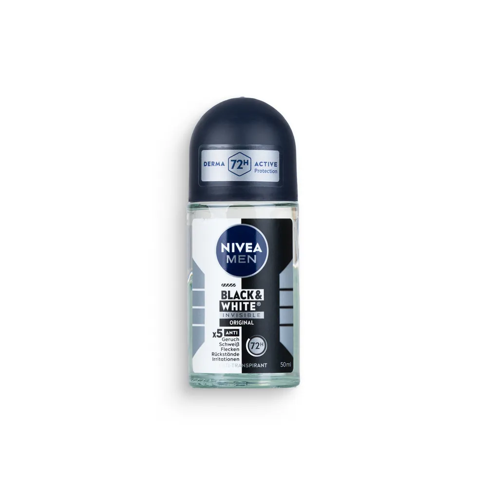Nivea Deo Roll-On 50Ml For Men Black&White