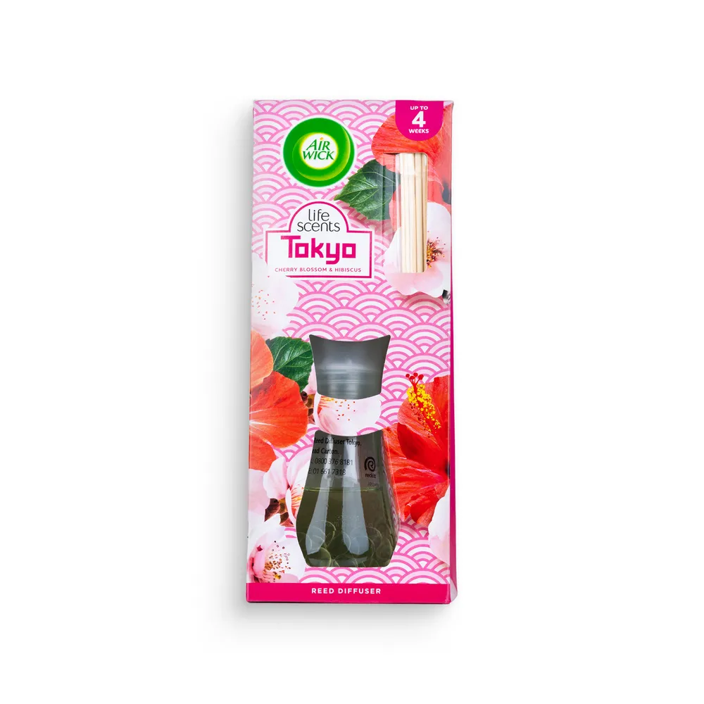 Air Wick Life Scents Reed Diffuser 25Ml Tokyo Cherry Blossom&Hibiscus