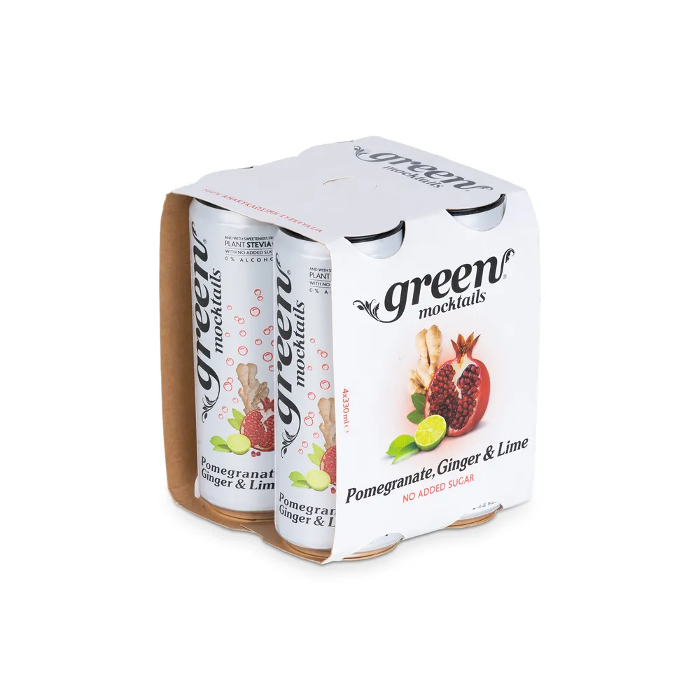 Green Mocktails Pomegranate-Ginger-Lime 4 X 330Ml