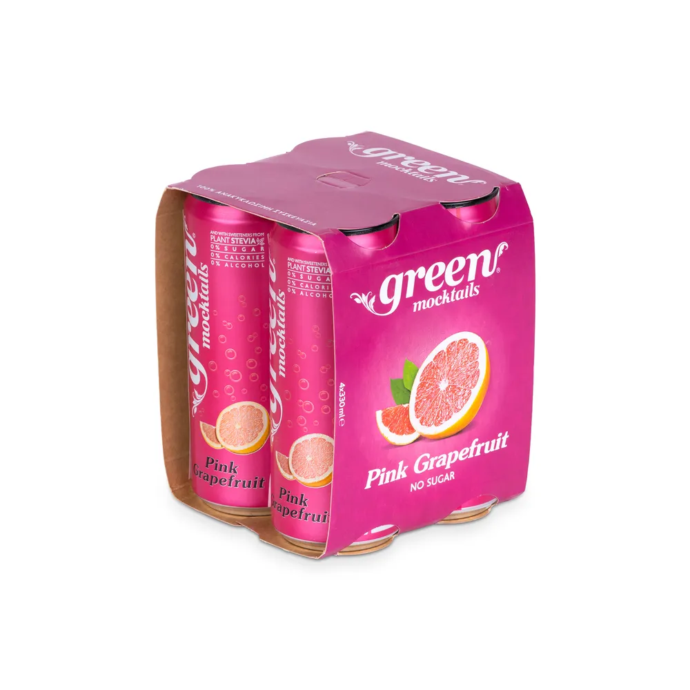Green Mocktails Pink Grapefruit 4 X 330Ml