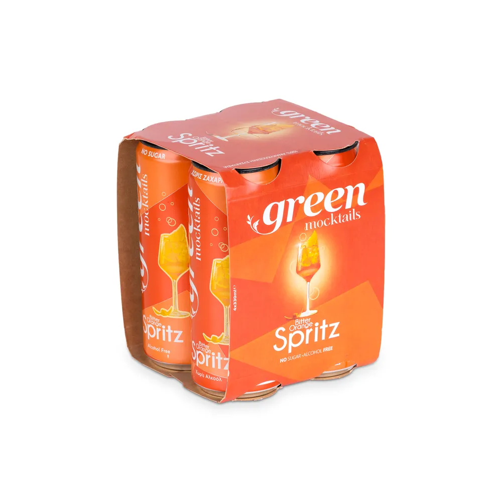 Green Mocktails Bitter Orange Spritz 4 X 330Ml