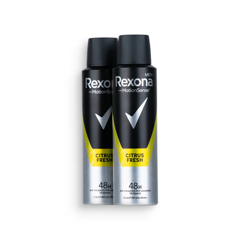 Rexona Motionsense Deo Spray Citrus Fresh 2X150 Ml