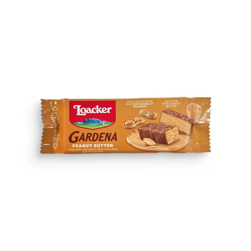 Loacker Gardena Peanut Butter Vafelj 38G