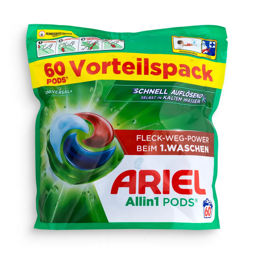 Ariel Washing Caps 60Pcs All In 1 Universal+