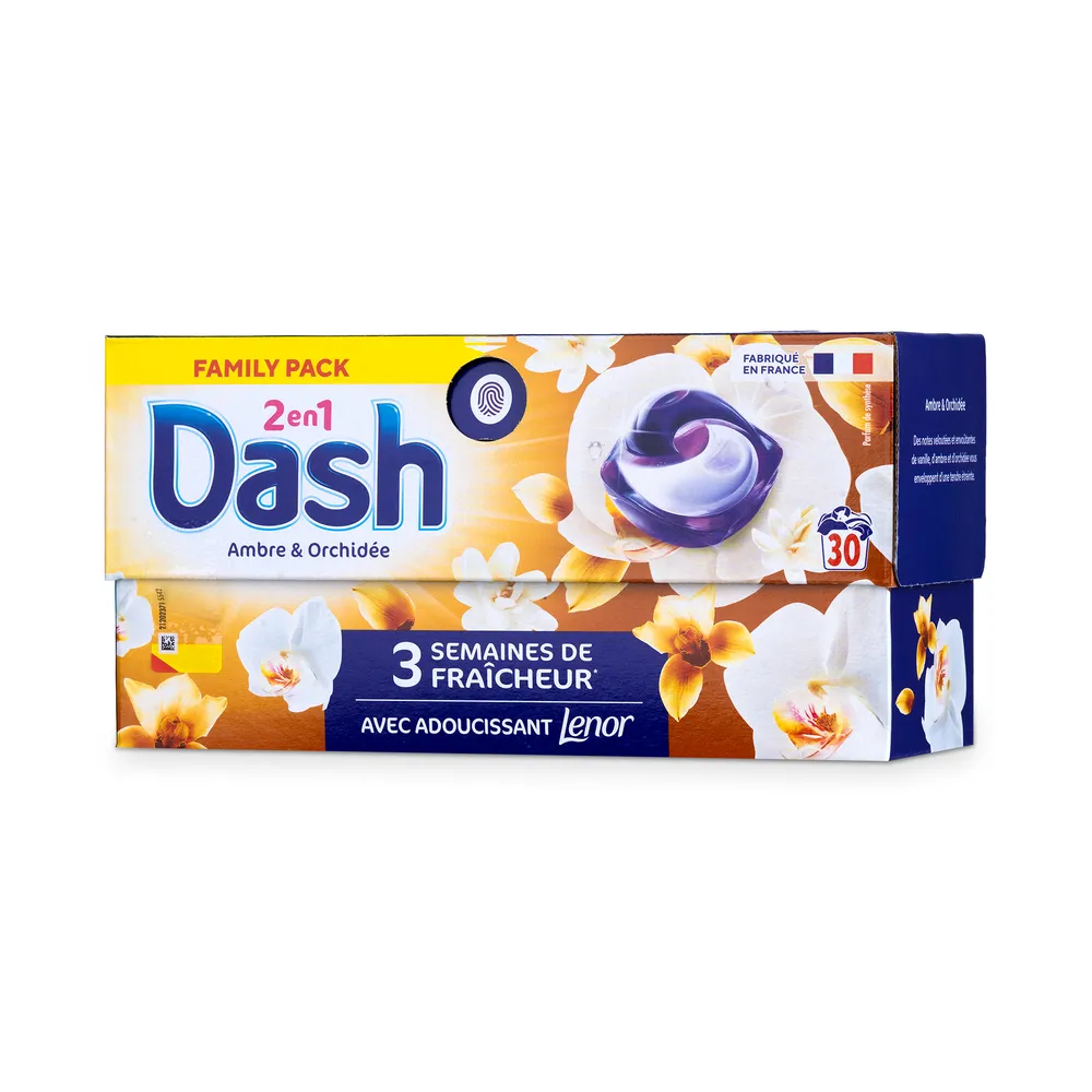 Dash Washing Caps 30Pcs 2In1 Amber&Orchid