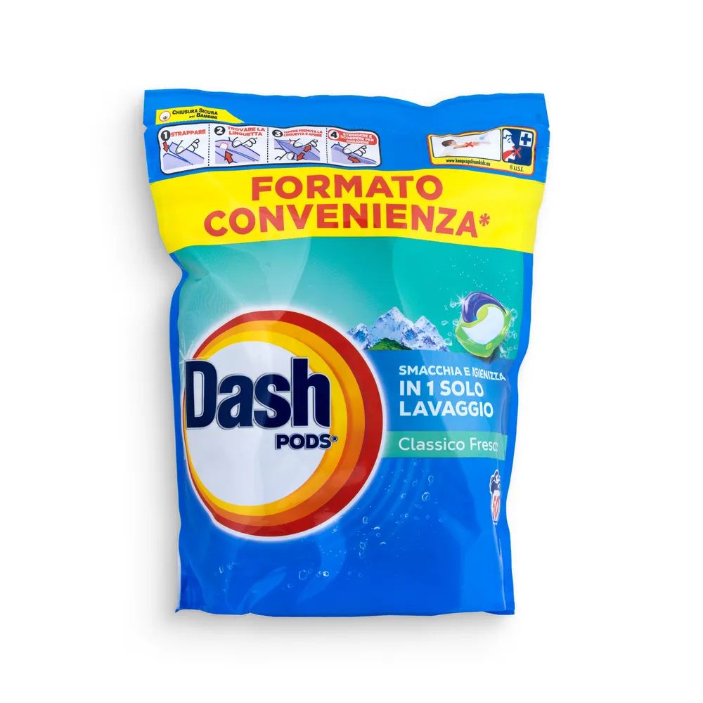 Dash Washing Caps 50Pcs Classic Fresh