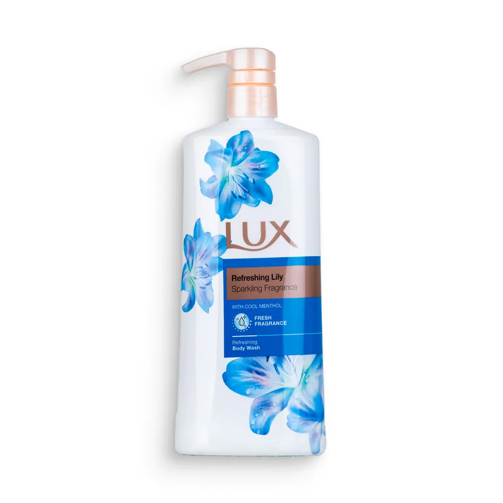 Lux Shower Gel 600Ml Pump Refreshing Lily Menthol