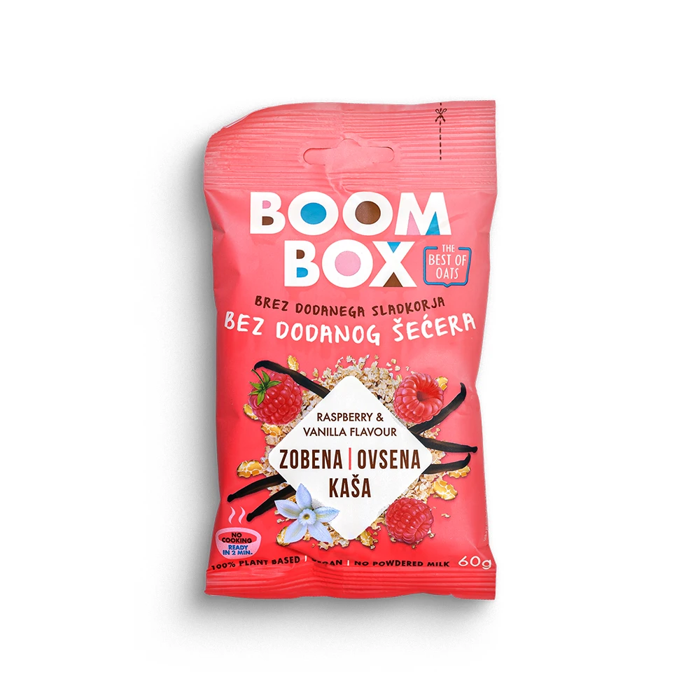 Boom Box Ovsena Kaša Malina-Vanilija 60G