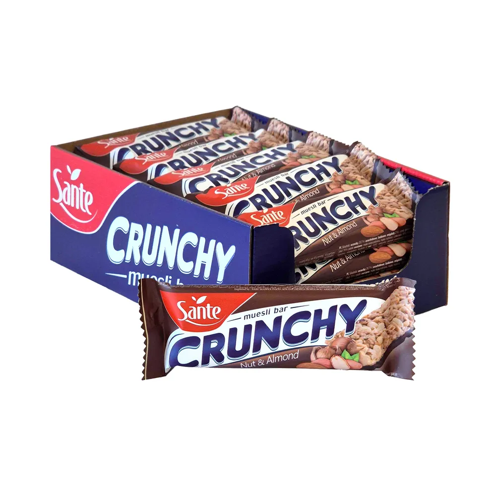 Sante Crunchy Nut & Almond Muesli Bar 25X40G