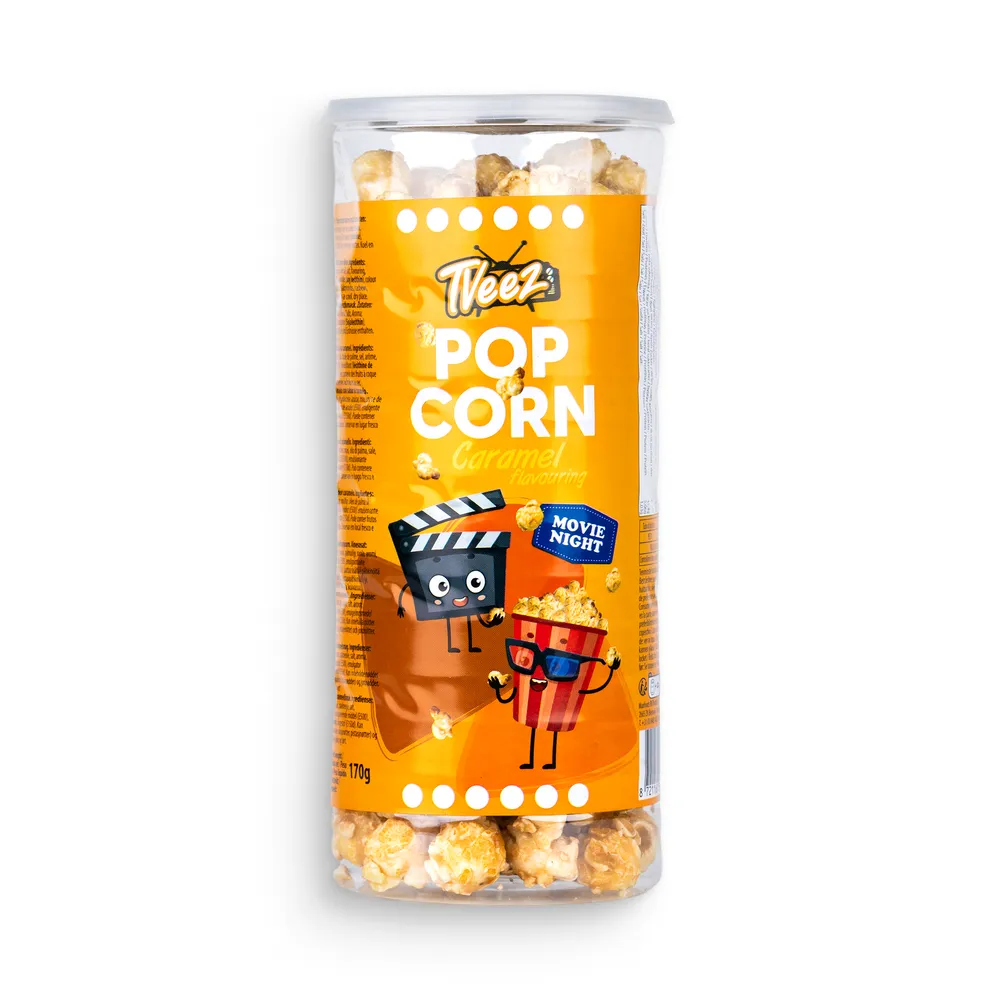 Tveez Popcorn 170Gr Tube Caramel
