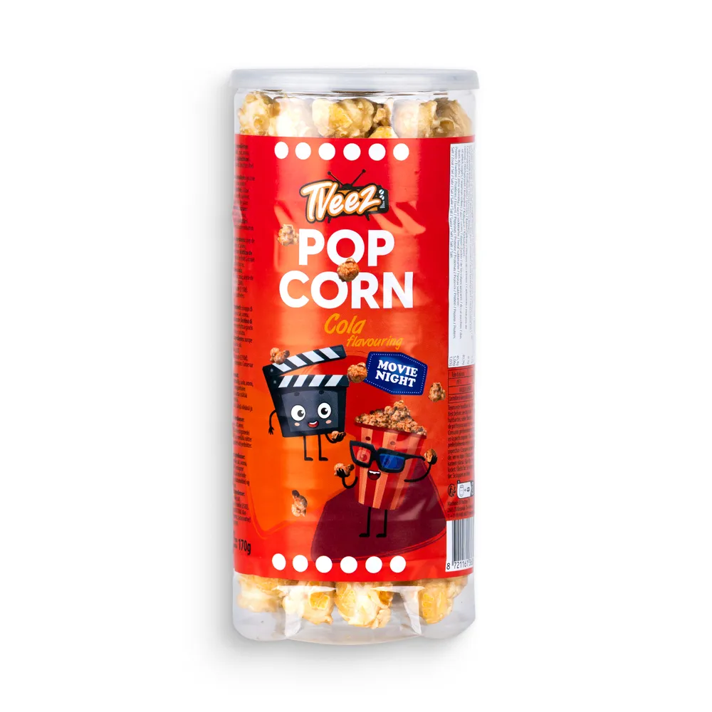 Tveez Popcorn 170Gr Tube Cola Flavour