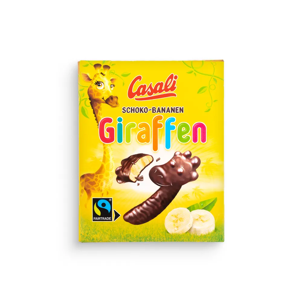 Casali Giraffen Čokoladne Bananice 140G