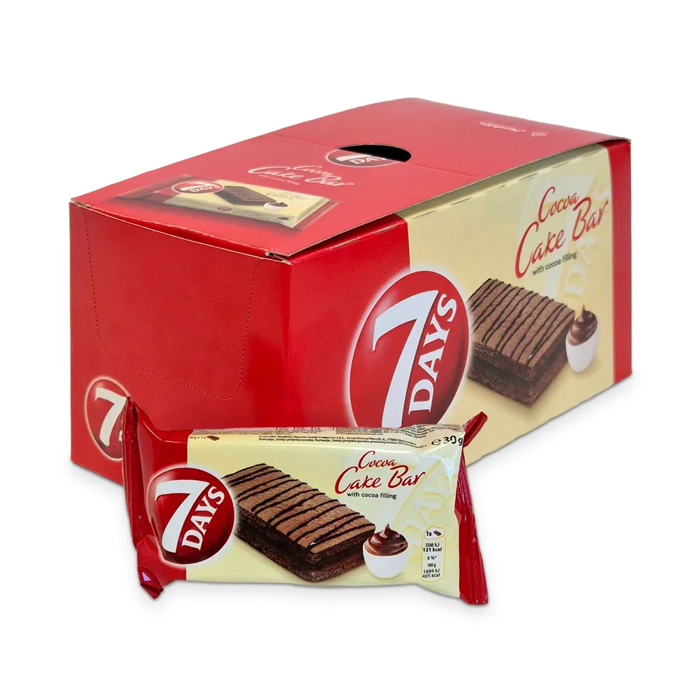7Days Cocoa Cake Bar With Cocoa Filling 16 X 30G