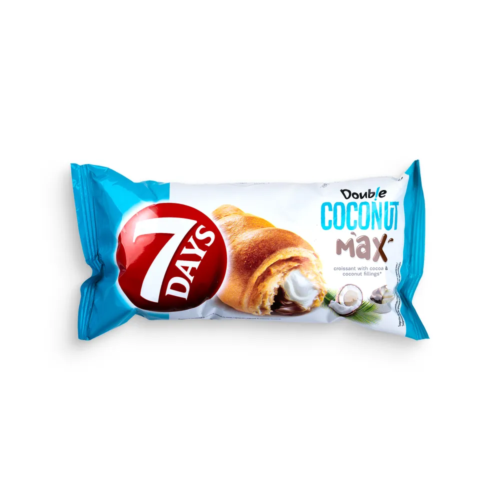 7Days Double Croissant With Cocoa&Coconut Fillings 80G