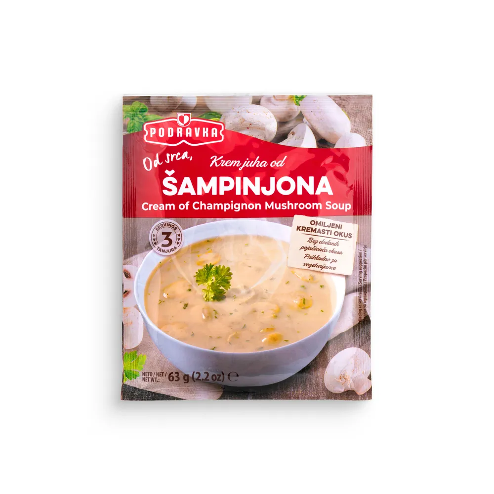 Podravka Kremna Juha S Šampinjoni 63G