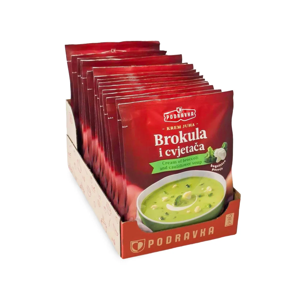 Podravka Juha Iz Brokolija In Cvetače 18X66G