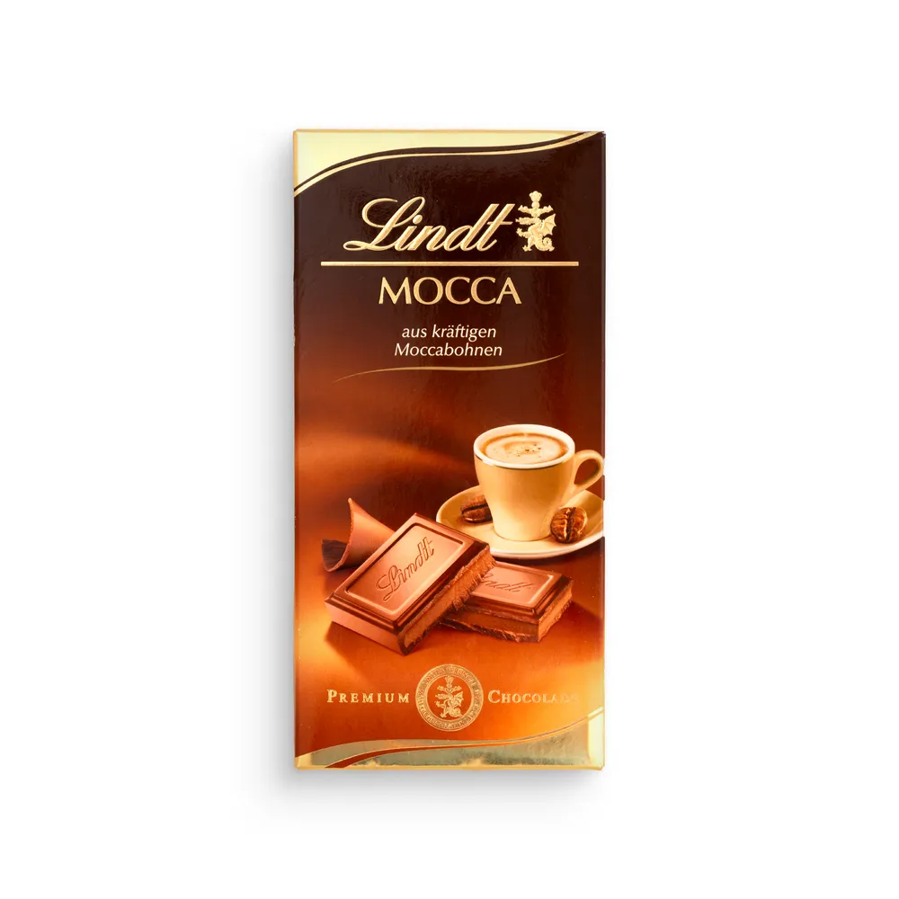 Lindt Premium Mocca Milk Chocolate Bar 100G