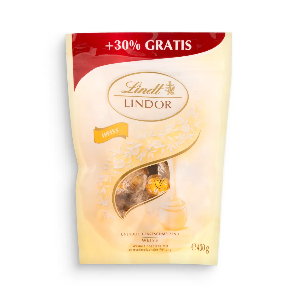 Lindt Lindor White Bag 400G