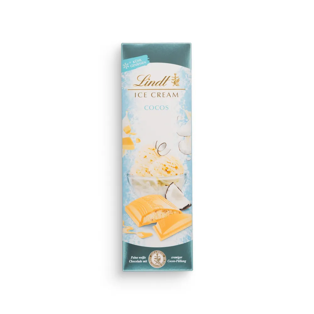 Lindt White Chocolate Bar Ice Cream Coconut 100G