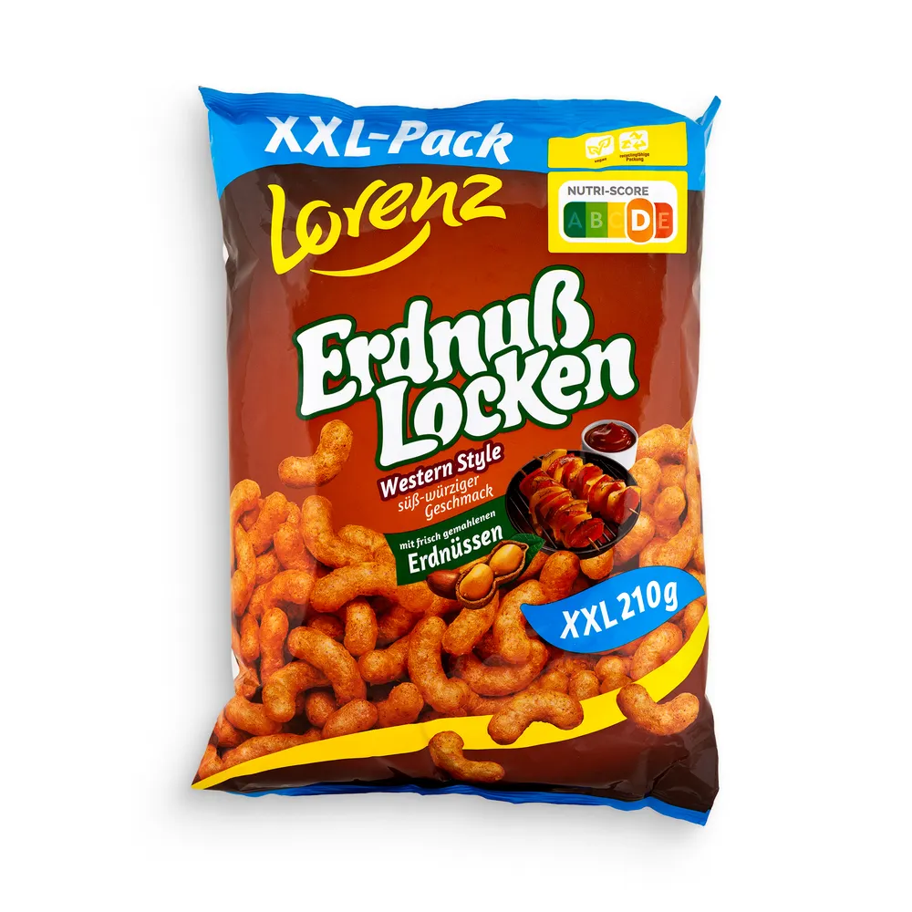 Lorenz Peanut Curls Western Style Spicy Flavor 210G