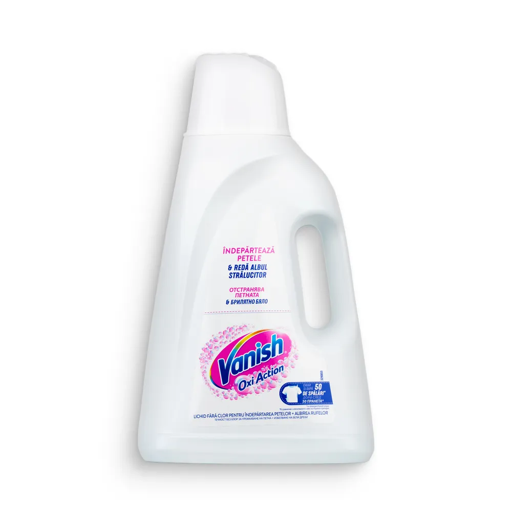 Vanish Oxi Action Stain Remover 3Ltr Liquid Crystal White