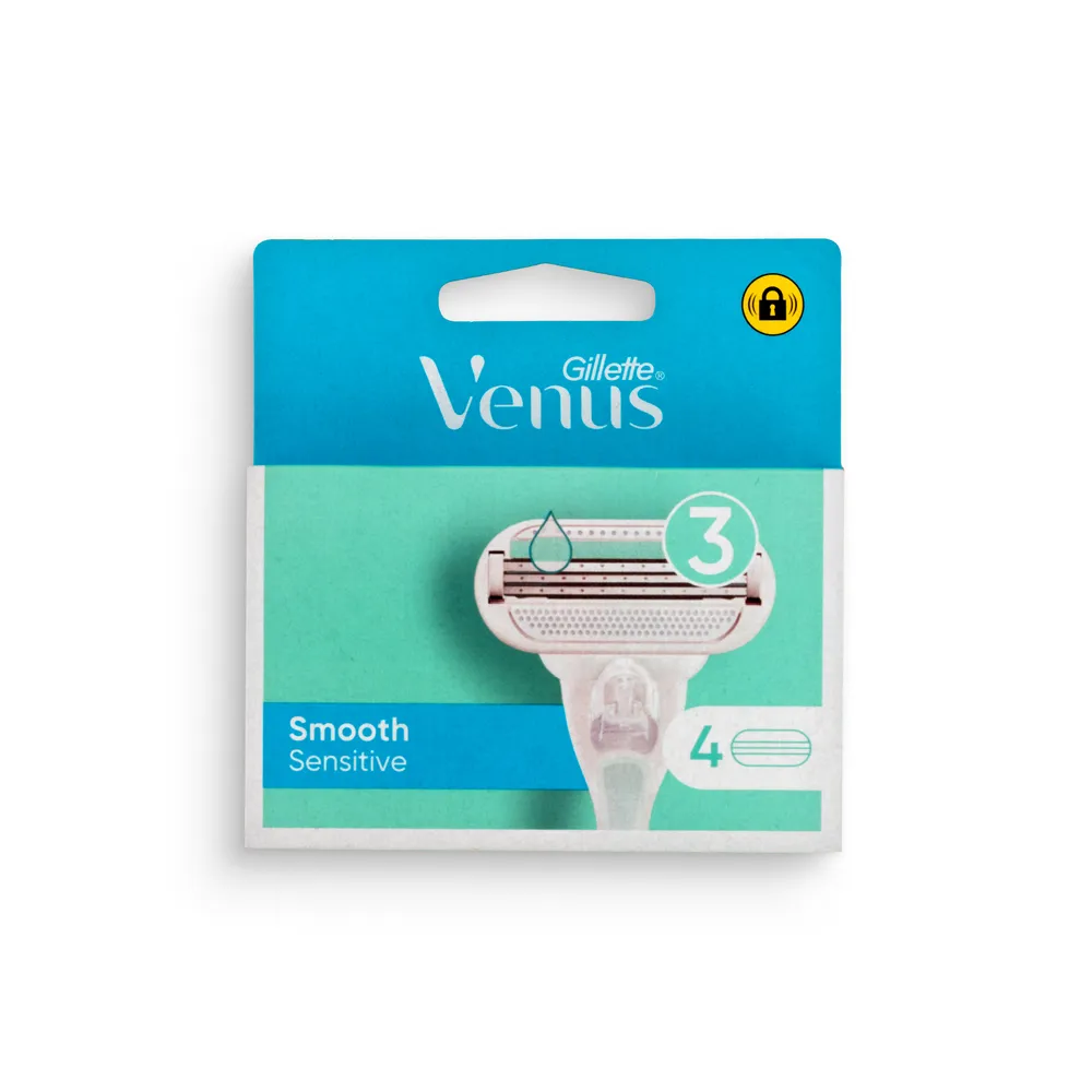 Gillette Venus Razor Blades 4Pcs Smooth Sensitvie