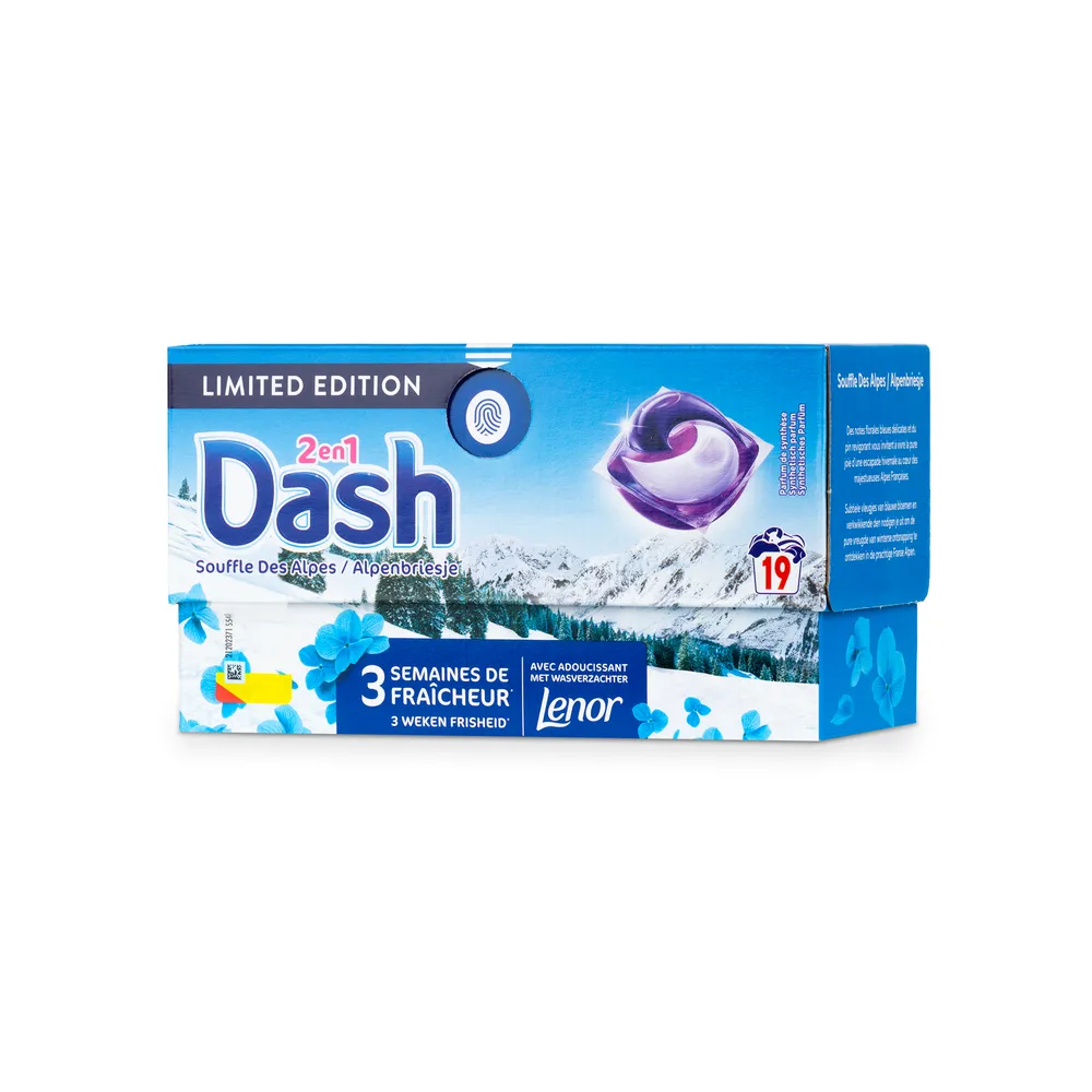 Dash Washing Caps 19Pcs 2In1 Alpine Breeze