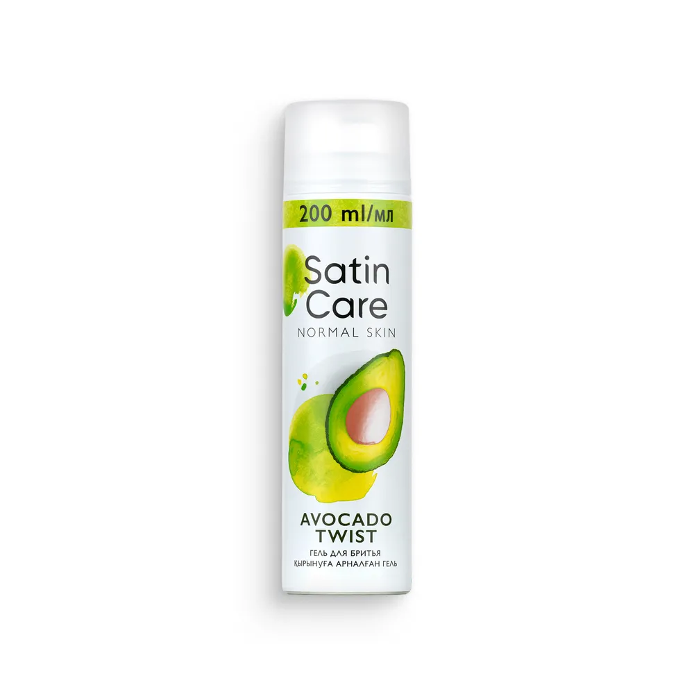 Gillette Satin Care Shaving Gel 200Ml Advocado Twist