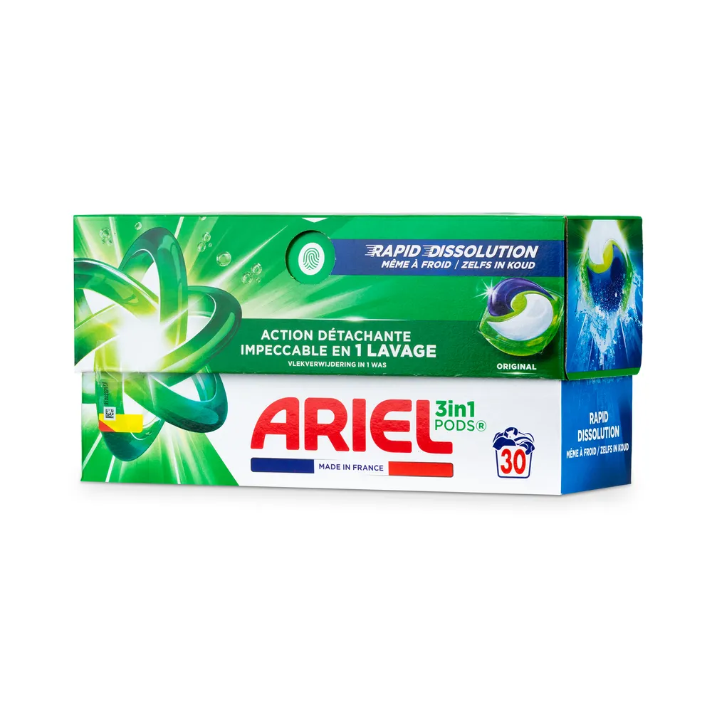 Ariel Washing Caps 30Pcs 3In1 Original